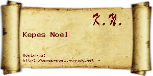 Kepes Noel névjegykártya